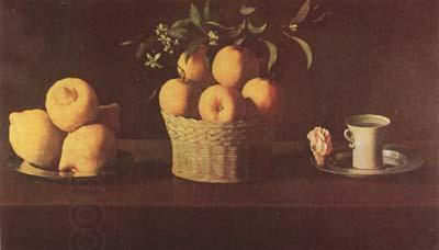 Francisco de Zurbaran Still Life with Lemons,Oranges and Rose (mk08) China oil painting art